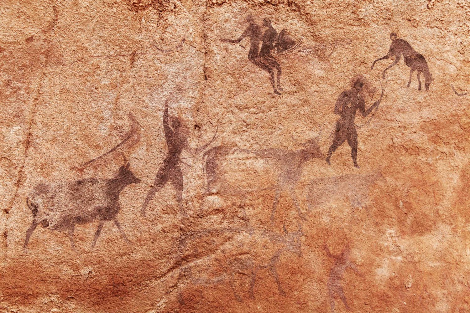 Cave paintings vis https://www.shutterstock.com/pic-94533745/stock-photo-famous-prehistoric-rock-paintings-of-tassili-najjer-algeria.html